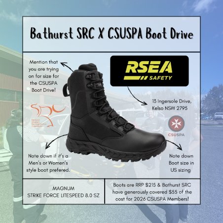 2026 Bathurst SRC X CSUSPA Member Boot Drive